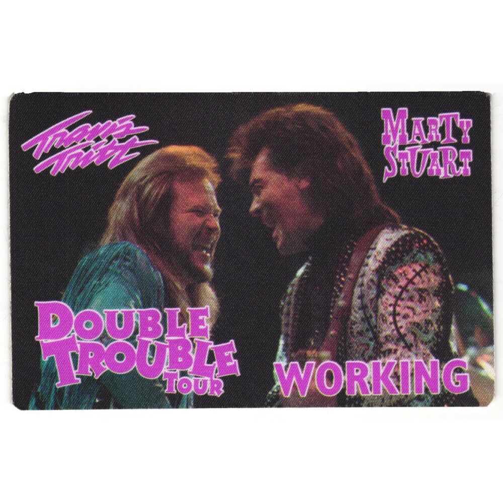 Vintage 1996 Travis Tritt Marty Stuart Backstage Pass Working